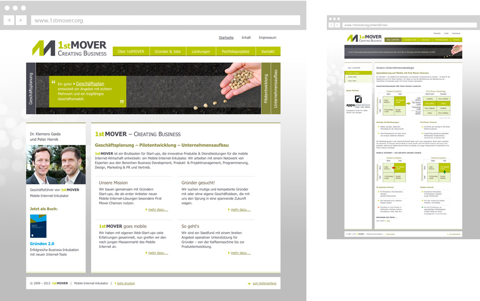 Webdesign Referenz 1stMOVER